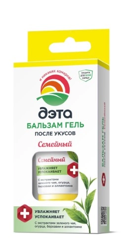 Бальзам-гель после укусов "ДЭТА" семейный, тюбик 20мл (20)