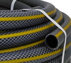 Шланг поливочный (ТЭП) ULTRA BLACK армиров,с прозрач.наружним слоем,1/2", 25м, давление 5-10бар