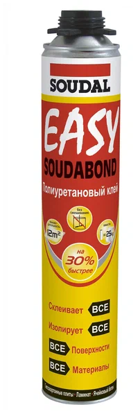 Клей-пена полиуретановый  Soudabond EASY бытовая 750мл (12)