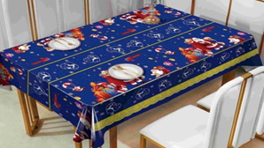 Клеенка ВЕРСАЛЬ SD-103S Новый год на тканевой основе 1,37м*20м