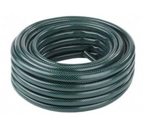 Шланг поливочный ПВХ "Метеор" 3-слойный армир.3/4 50м, зеленый,давление 4-13бар В приДАЧУ