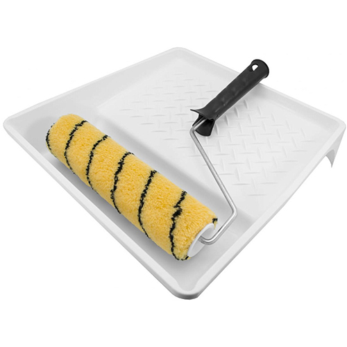 Набор малярный "Универсальный+" ванночка 320х350мм, валик 240мм, кисть 35мм, кисть 50мм (8шт/уп)