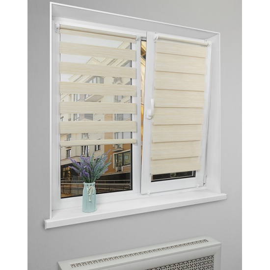 Мини Ролета Бруклин LB 22-02  52*160см (св-беж)