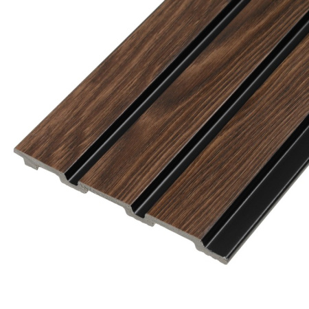 Панели 3D RAIL вспененного полистирола 2800*120*10 мм Махагон "Грейс"