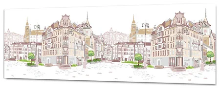 Декоративная панель "Город" 2000х600мм