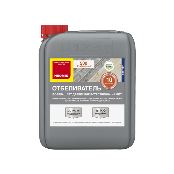 Отбеливающий состав для древесины "Неомид 500" 1кг конц. 1:1 ( 2л. готового продукта)(12)
