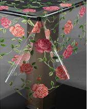 H157 Клеенка MIRAGE прозрачная с печатью0.10мм*1,37м*25м