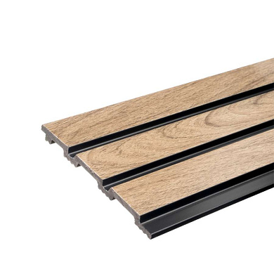 Панели 3D RAIL вспененного полистирола 2800*120*10 мм Дуб Антик "Грейс"