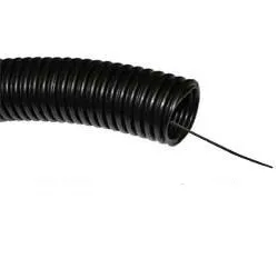 Труба гофрир, ПНД d25 с зондом ЧЕРНАЯ (75м) VKL electric