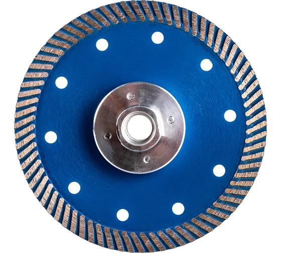 Диск отрезной алмазный ТУРБО по натуральному камню с фланцем М14 125*2,2 мм "РОСОМАХА"