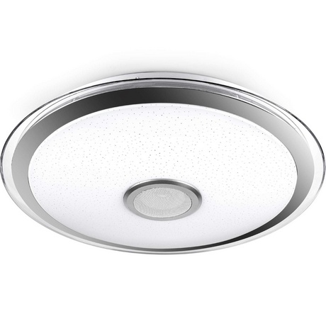Светильник LED настенно-полоточ. "МЕЛОДИЯ" 80Вт LUXE RGB (510*80,осн. 450мм) с ДУ +bluetooth колонка