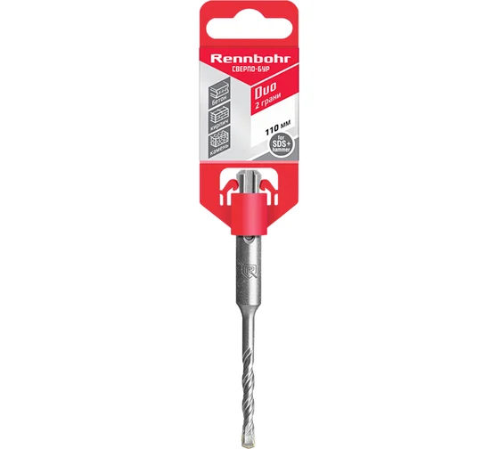 Cверло-бур по бетону SDS+ 10х110мм "Rennbohr Duo"  681011