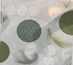 Клеенка ПВХ на тканевой основе Dekorelle Adèle 673, разм. 1,4х20м