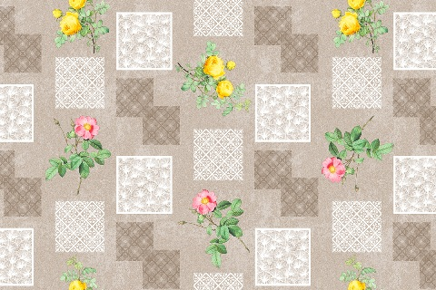 Скатерть ПВХ на нетканной основе Dekorelle Maria Mix 160, разм. 1,6x1,4м (20шт/кор)