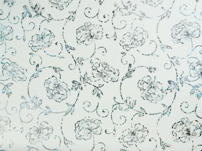 Клеенка силиконовая Dekorelle 004-S (серебро/ прозр фон) 0,8*20м