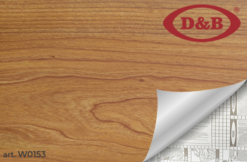 0153W Пленка  самокл. D&B  0.90*8м    дерево темное с разводами /6