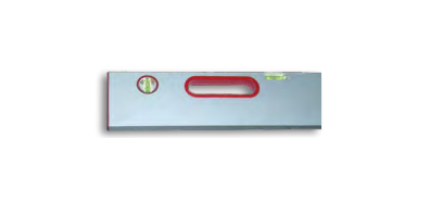 Правило-уровень алюм. "Прямоугольный" с заглушками, 2 глазка, 2 ручки, 250см