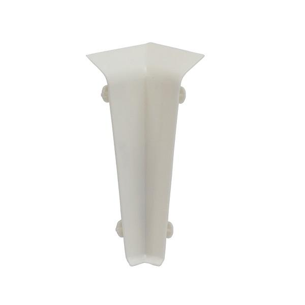 Угол внутренний к плинтусу QUADRO 55мм №552 Белый матовый (25)