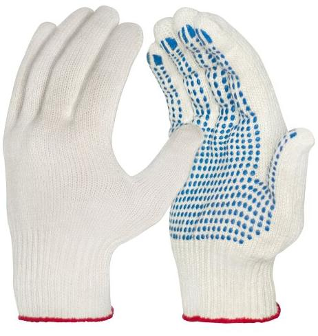 Перчатки с ПВХ 3 нити(10) (Чёрные)