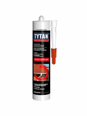 Герметик Tytan Professional для кровли и водостоков силиконовый нейтральный коричневый 310мл