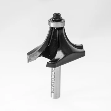 Фреза кромочная калевочная с нижним подшипником d8*D50*H25*R18 "РОСОМАХА" серия 1017 ССС
