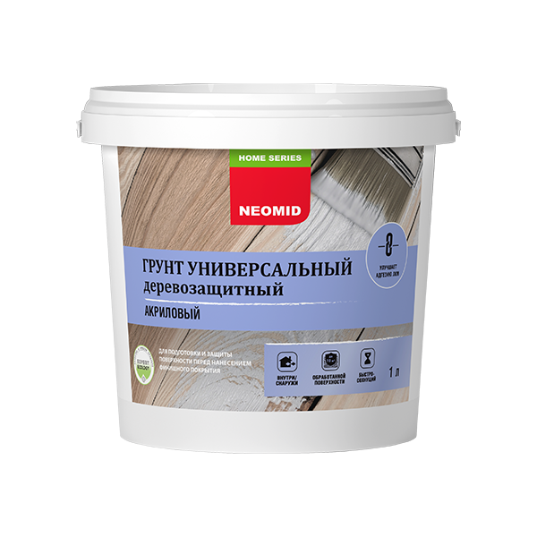 Грунт "Неомид" Bio (1л) - универсальный деревозащитный акриловый (12)  НЕ ГРУЗИМ ПРИ -С
