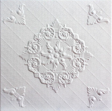 Плитка потолочная экструд. белая С2059 (40)