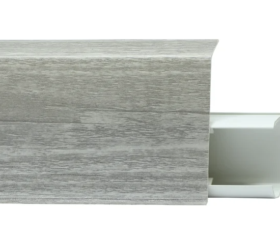 Плинтус ПВХ c съемной панелью TERA №735  Рейн  72мм (24)
