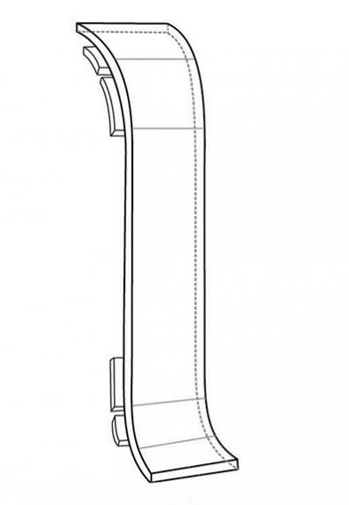 Соединитель к плинтусу "WIMAR" 58мм Аустер (25)