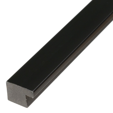 Завершающая рейка черная гладкая 22*16*2900 мм "Грейс"