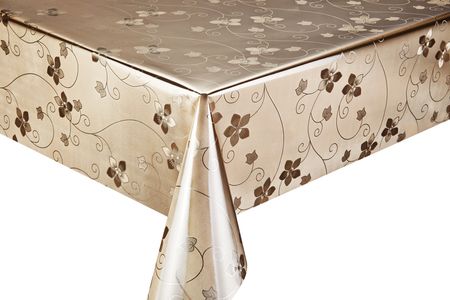 GР-8497F клеенка металлик на ткани золото 0,35мм*1.37м*20м