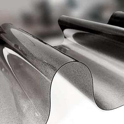 Клеенка CRYSTAL прозрачная рифленая BLACK 100% ПВХ 1,2мм*0,6м*15м