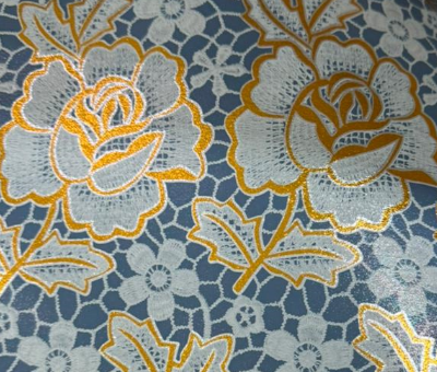 Клеенка ПВХ на тканевой основе Dekorelle Palmira 036-1, разм. 1,4х20м