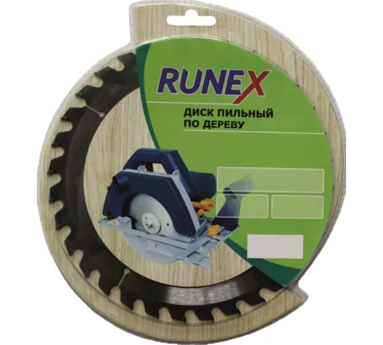 Диск пильный по дереву 250 мм х 60 зуб х 32/30мм "Runex" 551017