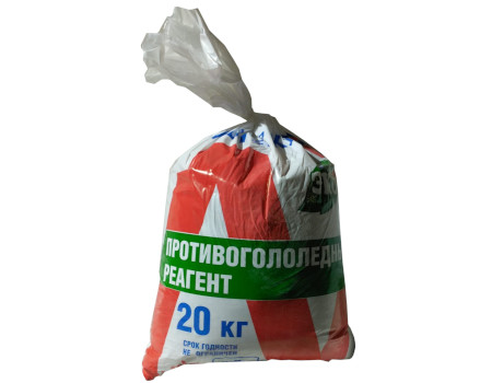 Противогололёдный реагент, на осн. поташа сухая, 20кг (Строймастер) (-25 С)