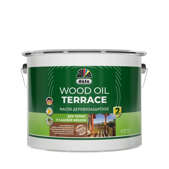 Масло "Dufa" Wood OIL Terrace бесцветный 9(л)