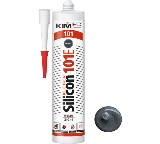 Силикон 101Е "KIM TEC" антрацит 280мл (6)