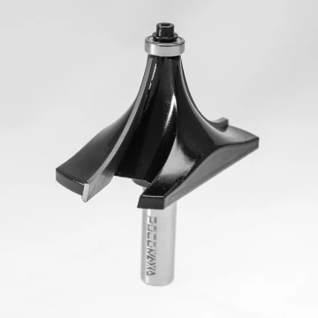 Фреза кромочная калевочная с нижним подшипником d12*D80*H42*R30 "РОСОМАХА" серия 1017