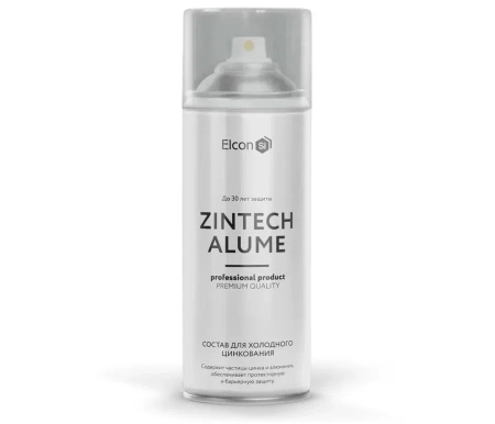 Цинконаполненная грунт-эмаль "Elcon Zintech" аэрозоль 520мл 