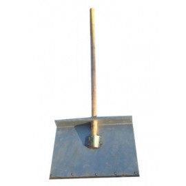 Лопата 1-х бортная 500х375мм оцинкованная (с планкой)