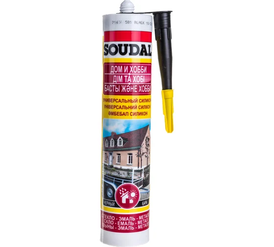 Герметик силиконовый "SOUDAL" универсальный белый 280мл (15)