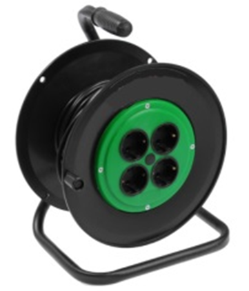 Удлинитель хозяйственный УХ-10-4-50-К (КГ2х1) (50 метров, на катушке)