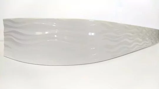 Карниз потолочный 3-х ряд. 3,2м с блендой+повороты "Бриз 70мм" "BroDecor" №01 белый ССС