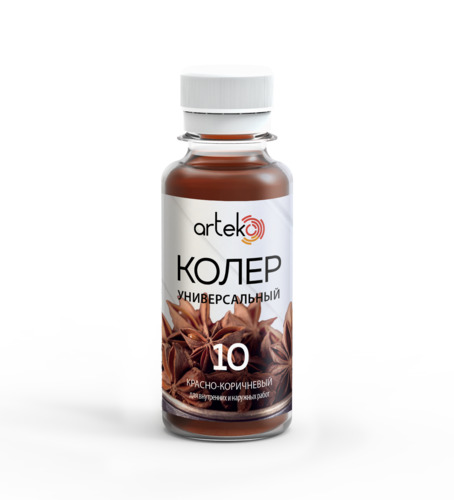 Паста колеровочная универсальная красно-коричневый    №10    "АРТЭКО" 0,1кг (6)