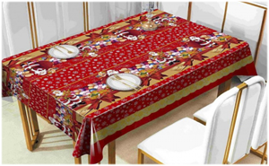 Клеенка ВЕРСАЛЬ SD-102C Новый год на тканевой основе 1,37м*20м