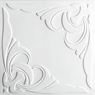 Плитка потолочная экструд. белая С2041 (34) ССС