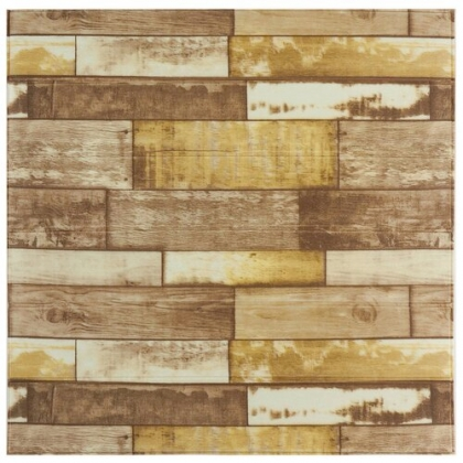 Панель самоклеящаяся 3D "DecoSelf" Деревянная мозайка WG-MS3 70*70*0,4см (упак. 10шт) ССС