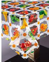 H055 Клеенка MIRAGE прозрачная с печатью0.10мм*1,37м*25м