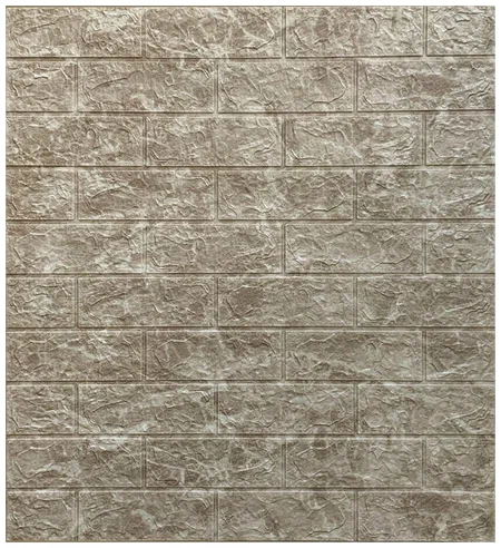 Панель самоклеящаяся 3D вспененная "Мрамор коричневый" 770х700мм (30)