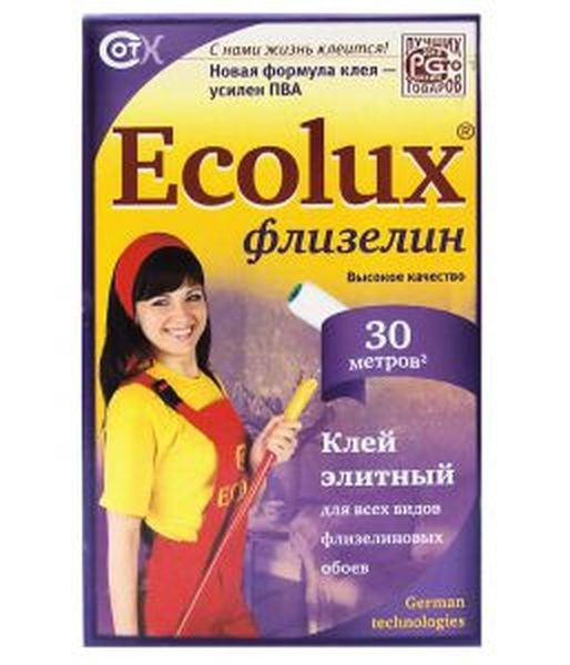 Клей обойный "ECOLUX" флизелин 250гр (20)